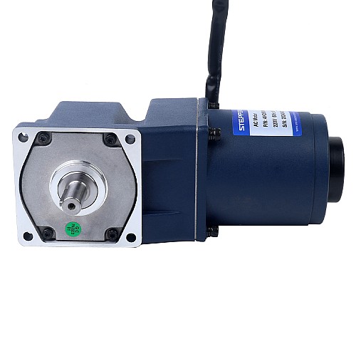 25W 220VAC 50Hz 3-45RPM 3.90Nm(552.28oz.in) Flange 80mm Right Angle Gearbox Single-phase AC Variable Speed Motor - 4IK25RGN-C/4GN30RT | StepperOnline AU