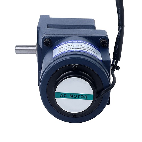 25W 220VAC 50Hz 3-45RPM 3.90Nm(552.28oz.in) Flange 80mm Right Angle Gearbox Single-phase AC Variable Speed Motor - 4IK25RGN-C/4GN30RT | StepperOnline AU