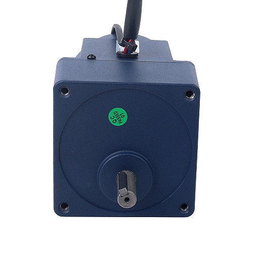 25W 220VAC 50Hz 9-135RPM 1.5Nm(212.42oz.in) Flange 80mm Spur Gearbox Single-phase AC Variable Speed Motor - 4IK25RGN-C/4GN10K | StepperOnline AU