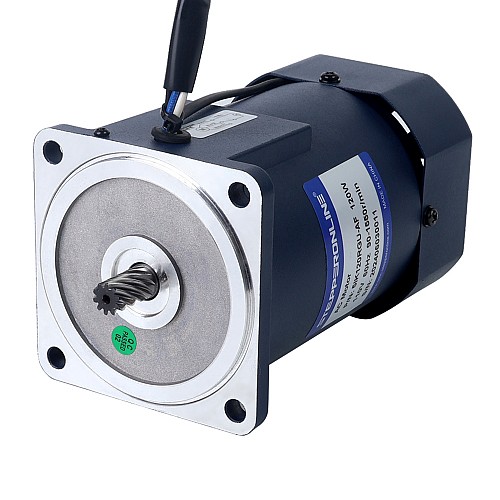 120W 110VAC 60Hz 9-155RPM 5.83Nm(825.60oz.in) Flange 90mm Spur Gearbox Single-phase AC Variable Speed Motor - 5IK120RGU-AF/5GU10KB | StepperOnline AU