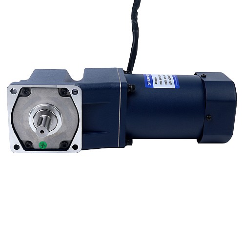120W 220VAC 50Hz 3-45RPM 19.00Nm(2690.59oz.in) Flange 90mm Right Angle Gearbox Single-phase AC Variable Speed Motor - 5IK120RGU-CF/5GU30RT | StepperOnline AU