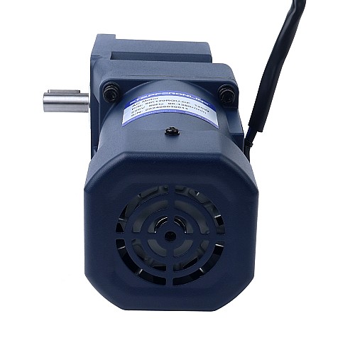 120W 220VAC 50Hz 3-45RPM 19.00Nm(2690.59oz.in) Flange 90mm Right Angle Gearbox Single-phase AC Variable Speed Motor - 5IK120RGU-CF/5GU30RT | StepperOnline AU