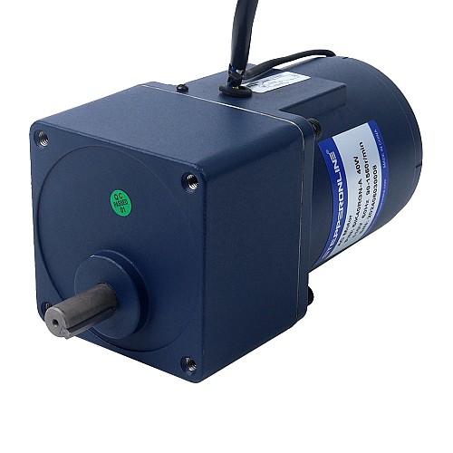 40W 220VAC 50Hz 30-450RPM 0.71Nm(100.54oz.in) Flange 90mm Spur Gearbox Single-phase AC Variable Speed Motor - 5IK40RGN-C/5GN3K | StepperOnline AU