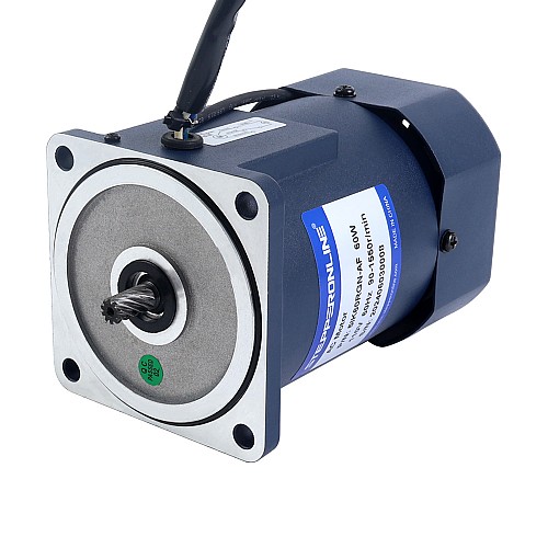 60W 110VAC 60Hz 9-155RPM 2.86Nm(405.01oz.in) Flange 90mm Spur Gearbox Single-phase AC Variable Speed Motor - 5IK60RGN-AF/5GN10K | StepperOnline AU