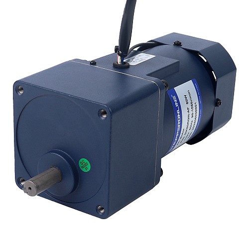 60W 220VAC 50Hz 0.45-6.75RPM 10.00Nm(1416.12oz.in) Flange 90mm Spur Gearbox Single-phase AC Variable Speed Motor - 5IK60RGN-CF/5GN200K | StepperOnline AU