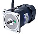 90W 110VAC 60Hz 0.9-15.5RPM 40.00Nm(5664.4oz.in) Flange 90mm Right Angle Gearbox Single-phase AC Variable Speed Motor - 5IK90RGU-AF/5GU100RT | StepperOnline AU