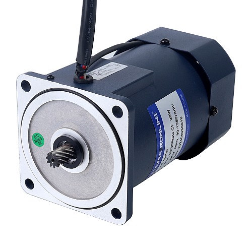 90W 220VAC 50Hz 0.45-6.75RPM 20.00Nm(2832.23oz.in) Flange 90mm Spur Gearbox Single-phase AC Variable Speed Motor - 5IK90RGU-CF/5GU200KB | StepperOnline AU