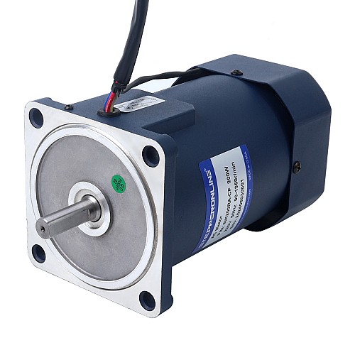 200W 220VAC 50Hz 90-1350RPM 1.45Nm(205.33oz.in) Flange 104mm Single-phase AC Variable Speed Motor - 6IK200RA-CF | StepperOnline AU