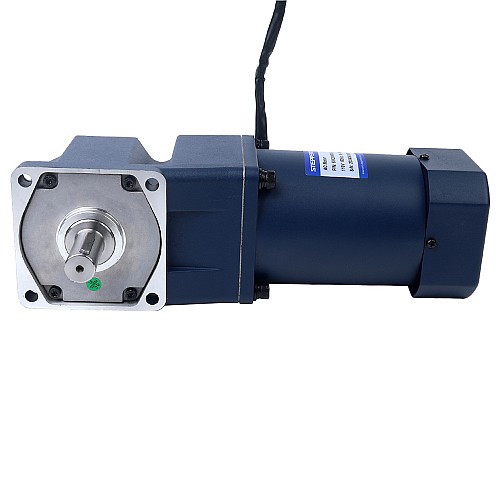 200W 220VAC 50Hz 4.5-67.5RPM 21.00Nm(2973.81oz.in) Flange 104mm Right Angle Gearbox Single-phase AC Variable Speed Motor - 6IK200RGU-CF/6GU20RT | StepperOnline AU