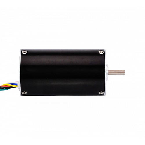 24V 4000RPM 0.179Nm 75W 5.0A Round Ф42x83mm Brushless DC Motor - 42BLR83-24-01 | StepperOnline AU