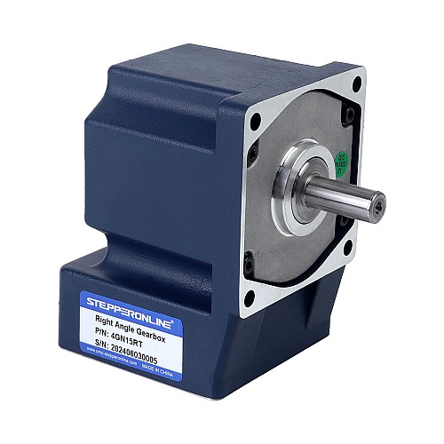 24V 40W 200RPM Geared BLDC Motor 1.34Nm(190.10oz.in) 15:1 Right Angle Gearbox - F4B40-24GN-30S/4GN15RT | StepperOnline AU