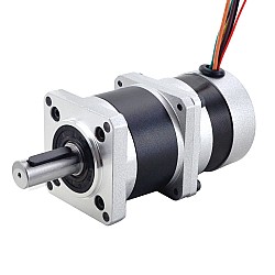 24V 84W 350RPM Geared Brushless DC Motor 1.89Nm(267.65oz.in) 10:1 High Precision Gearbox
