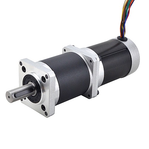 24V 220W 35RPM Geared Brushless DC Motor 25.00Nm(3540.29oz.in) 100:1 High Precision Gearbox - 57BLR90-24-01-HG100 | StepperOnline AU