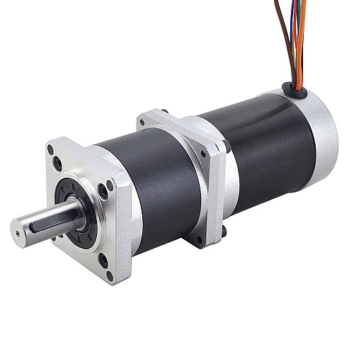 24V 220W 70RPM Geared Brushless DC Motor 20.00Nm(2832.23oz.in) 50:1 High Precision Gearbox - 57BLR90-24-01-HG50 | StepperOnline AU