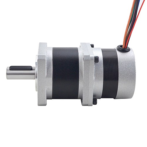 24V 84W 350RPM Geared Brushless DC Motor 1.89Nm(267.65oz.in) 10:1 High Precision Gearbox - 57BLR50-24-01-HG10 | StepperOnline AU