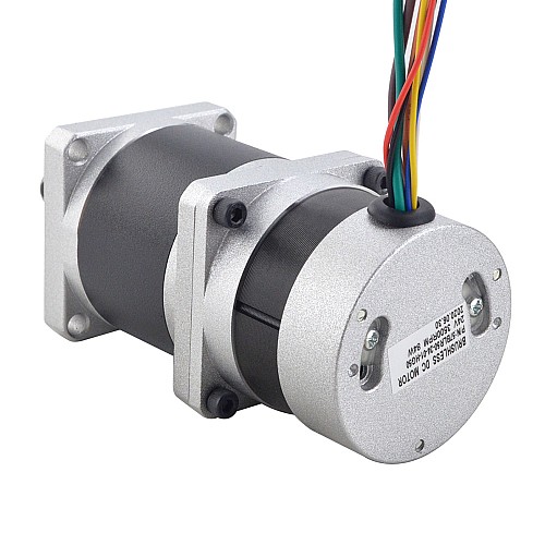 24V 84W 70RPM Geared Brushless DC Motor 8.63Nm(1221.4oz.in) 50:1 High Precision Gearbox - 57BLR50-24-01-HG50 | StepperOnline AU