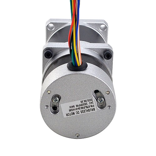 24V 84W 70RPM Geared Brushless DC Motor 8.63Nm(1221.4oz.in) 50:1 High Precision Gearbox - 57BLR50-24-01-HG50 | StepperOnline AU
