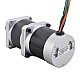24V 172W 350RPM Geared Brushless DC Motor 4.00Nm(566.45oz.in) 10:1 High Precision Gearbox - 57BLR70-24-02-HG10 | StepperOnline AU
