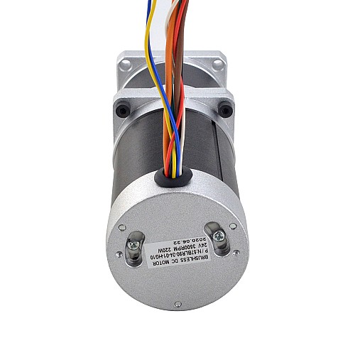 24V 220W 350RPM Geared Brushless DC Motor 5.10Nm(722.22oz.in) 10:1 High Precision Gearbox - 57BLR90-24-01-HG10 | StepperOnline AU