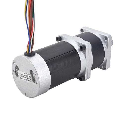 24V 220W 350RPM Geared Brushless DC Motor 5.10Nm(722.22oz.in) 10:1 High Precision Gearbox - 57BLR90-24-01-HG10 | StepperOnline AU