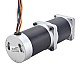24V 220W 35RPM Geared Brushless DC Motor 25.00Nm(3540.29oz.in) 100:1 High Precision Gearbox - 57BLR90-24-01-HG100 | StepperOnline AU