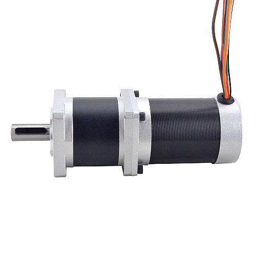 24V 220W 70RPM Geared Brushless DC Motor 20.00Nm(2832.23oz.in) 50:1 High Precision Gearbox - 57BLR90-24-01-HG50 | StepperOnline AU