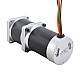 24V 220W 70RPM Geared Brushless DC Motor 20.00Nm(2832.23oz.in) 50:1 High Precision Gearbox - 57BLR90-24-01-HG50 | StepperOnline AU