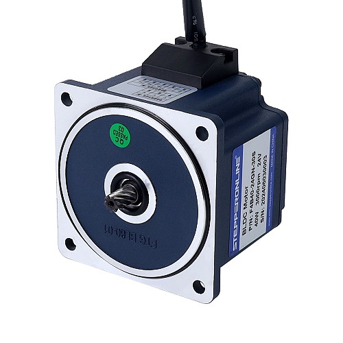 24V 40W 15RPM Geared Brushless DC Motor 8.00Nm(1132.90oz.in) 200:1 Spur Gearbox - F4B40-24GN-30S/4GN200K | StepperOnline AU