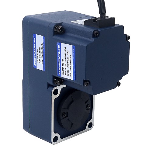 48V 150W 100RPM 10.50Nm(1486.92oz.in) 30:1 Geared Brushless DC Motor w/ Parallel Hollow Shaft Gearbox - F55B150-48GL-30S/5GL30RC | StepperOnline AU