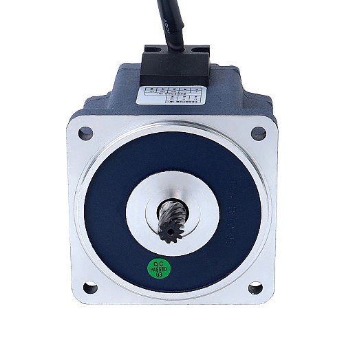 48V 150W 30RPM Geared Brushless DC Motor 20.00Nm(2832.24oz.in) 100:1 Spur Gearbox - F55B150-48GU-30S/5GU100KB | StepperOnline AU