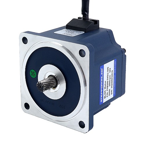 24V 200W 60RPM Geared Brushless DC Motor 21.01Nm(2975.27oz.in) 50:1 Spur Gearbox - F6B200-24GU-30S/6GU50K | StepperOnline AU
