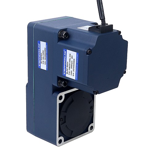 48V 250W 20RPM 70.00Nm(9912.82oz.in) 150:1 Geared Brushless DC Motor w/ Parallel Hollow Shaft Gearbox - F6B250-48GL-30S/6GL150RC | StepperOnline AU