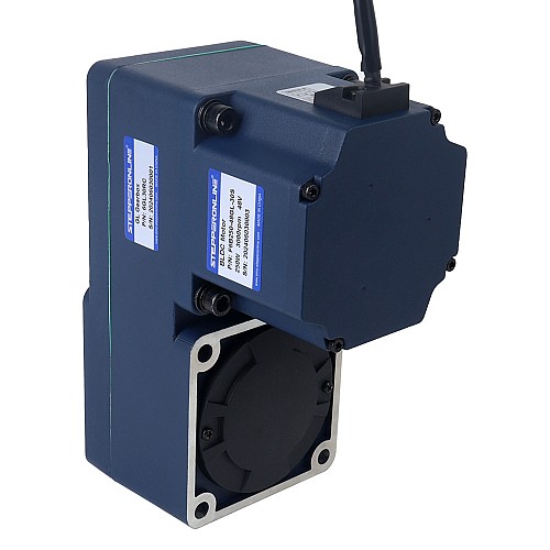 48V 250W 100RPM 20.00Nm(2832.23oz.in) 30:1 Geared Brushless DC Motor w/ Parallel Hollow Shaft Gearbox - F6B250-48GL-30S/6GL30RC | StepperOnline AU