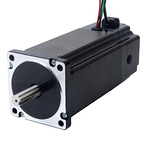 Nema 34 Stepper Motor 13.0Nm(1840.95oz.in) with 24V 6.8W Electromagnetic Brake - 34HS61-6004D-B700 | StepperOnline AU