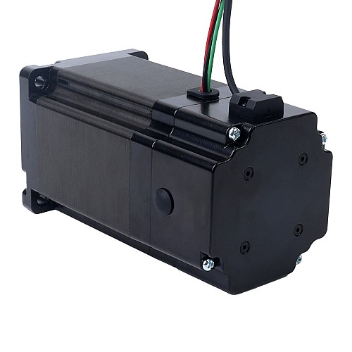 Nema 34 Stepper Motor 8.5Nm(1203.70oz.in) with 24V 6.8W Electromagnetic Brake - 34HS46-6004D-B700 | StepperOnline AU