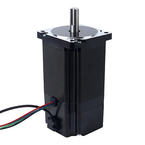 Nema 34 Stepper Motor 8.5Nm(1203.70oz.in) with 24V 6.8W Electromagnetic Brake - 34HS46-6004D-B700 | StepperOnline AU