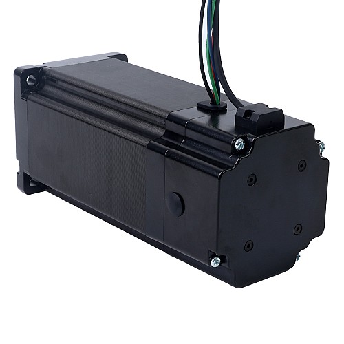 Nema 34 Stepper Motor 13.0Nm(1840.95oz.in) with 24V 6.8W Electromagnetic Brake - 34HS61-6004D-B700 | StepperOnline AU