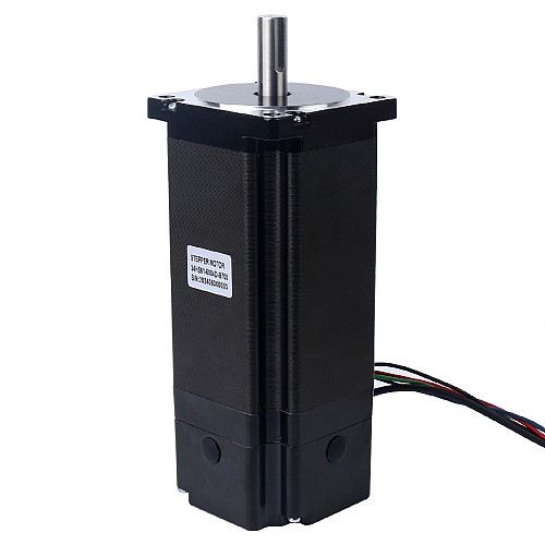 Nema 34 Stepper Motor 13.0Nm(1840.95oz.in) with 24V 6.8W Electromagnetic Brake - 34HS61-6004D-B700 | StepperOnline AU