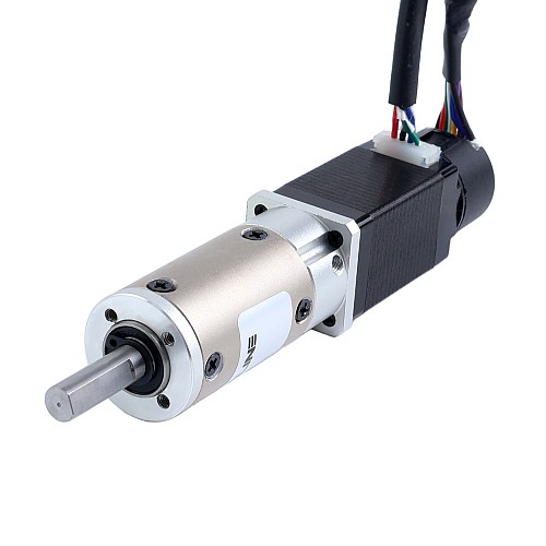 Nema 8 Closed Loop Stepper Motor L=38mm w/ Gear Ratio 50:1 EG Series Planetary Gearbox - 8HS15-0604D-E1000-EGS50 | StepperOnline AU