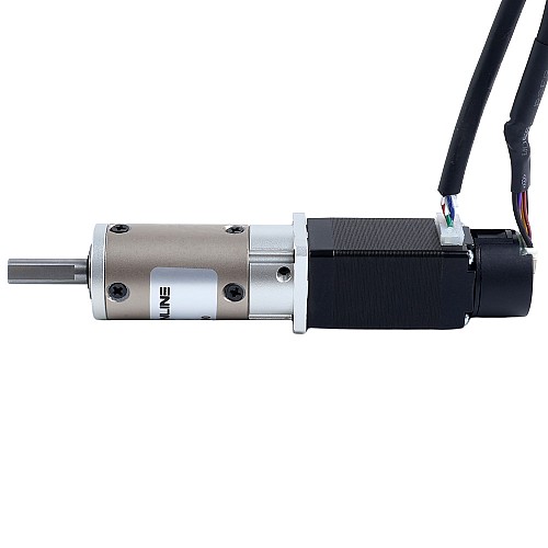 Nema 8 Closed Loop Stepper Motor L=38mm w/ Gear Ratio 50:1 EG Series Planetary Gearbox - 8HS15-0604D-E1000-EGS50 | StepperOnline AU