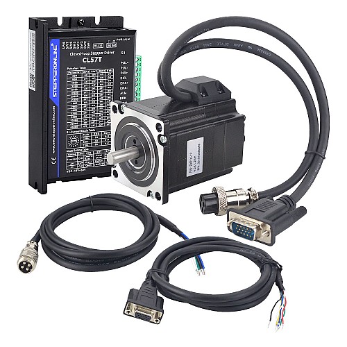 TP Series 1 Axis Closed Loop Stepper CNC Kit 1.2Nm(169.93oz.in) Nema 23 Motor & Driver - 1-CL57T-P12-V41 | StepperOnline AU