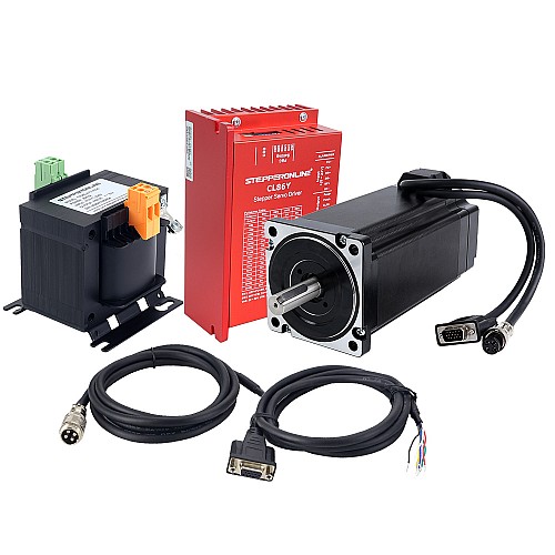 YS Series 1 Axis Closed Loop Stepper CNC Kit 12.0Nm(1699.34oz.in) Nema 34 Motor w/ 2.0m Cables & AC Transformer - 1-ACLYS120 | StepperOnline AU