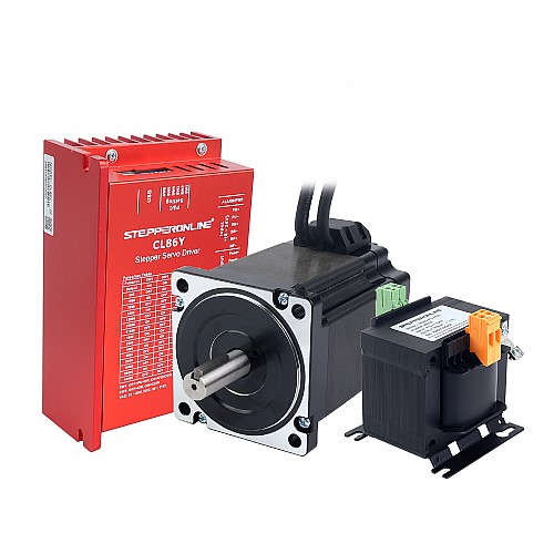 YS Series 1 Axis Closed Loop Stepper CNC Kit 6.50Nm(920.48oz.in) Nema 34 Motor w/ 1.5m Cables & AC Transformer - 1-ACLYS65-1M5 | StepperOnline AU