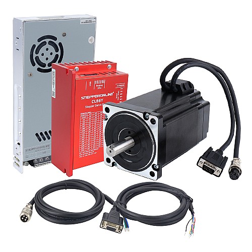 YS Series 1 Axis 9.00Nm(1274.5oz.in) Nema 34 Closed Loop Stepper Kit w/ Power Supply - 1-CLYS90 | StepperOnline AU
