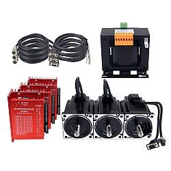 YS Series 3 Axis Closed Loop Stepper CNC Kit 6.50Nm(920.48oz.in) Nema 34 Motor w/ 2.0m Cables & AC Transformer
