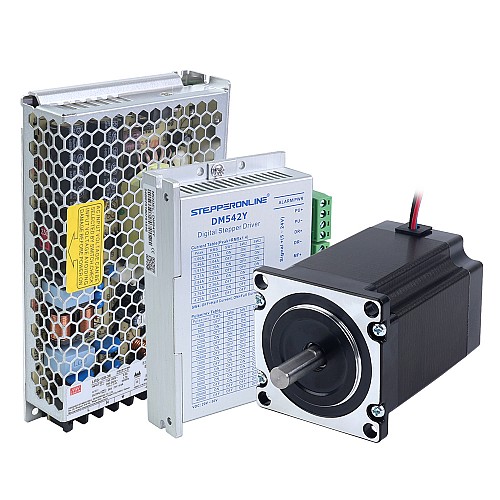 YS Series 1 Axis Stepper CNC Kit 1.9Nm(269.06oz.in)  Nema 23 Stepper Motor & Driver & 36V Power Supply - 1-DM542Y-S19 | StepperOnline AU