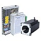 YS Series 1 Axis Stepper CNC Kit 3.00Nm(424.83oz.in) Nema 23 Stepper Motor & Driver & 36V Power Supply - 1-DM556Y-S30 | StepperOnline AU