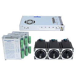 YS Series 3 Axis Stepper CNC Kit 1.9Nm(269.06oz.in)  Nema 23 Stepper Motor & Driver & 48V Power Supply