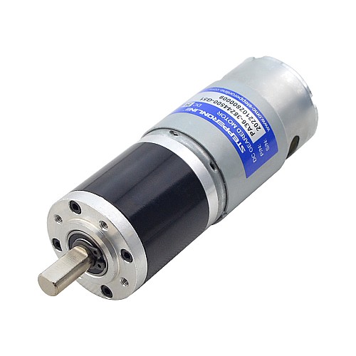 CN On Sale - Brushed 24V DC Gear Motor 7.8Kg.cm/65RPM w/ 51:1 Planetary Gearbox - CN-PA36-38244500-G51 | StepperOnline AU