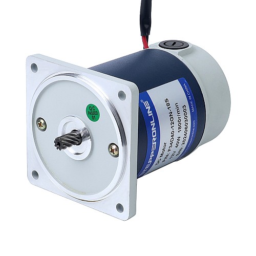 Brushed 12V 40W 8.00Nm(1132.89oz.in) 9RPM w/ 200:1 Spur Gearbox DC Gear Motor - F34D40-12GN-18S/4GN200K | StepperOnline AU
